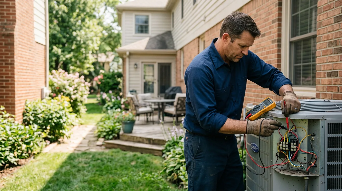 HVAC technician working near Boonville, NC